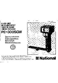 National PE 300 SGW manual. Camera Instructions.
